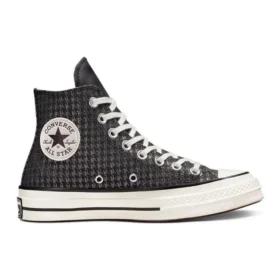Chuck 70 High “Houndstooth Shine – Black”
