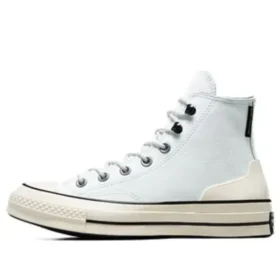 Chuck 70 High in pelle “Bianco Beige”