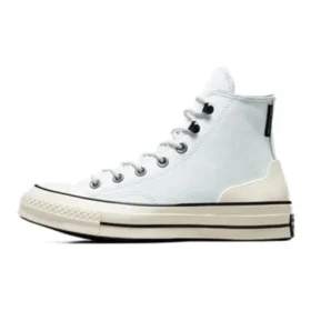 Chuck 70 High in pelle “Bianco Beige”