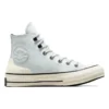 Chuck 70 High in pelle “Bianco Beige”
