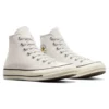 Chuck 70 High in pelle scamosciata “Pale Putty”