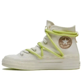 Chuck 70 High Lacci “White Green”