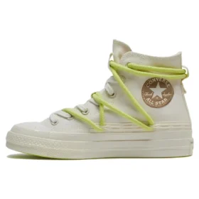 Chuck 70 High Lacci “White Green”