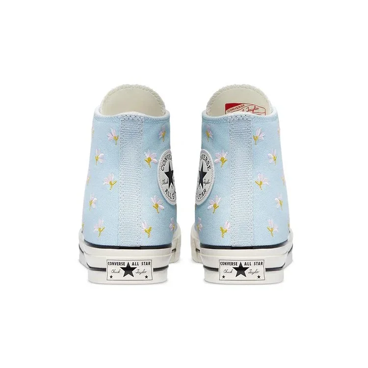 Chuck 70 High “Stampa floreale ricamata – Blu chambray” Chuck 70 High “Stampa floreale ricamata – Blu chambray”