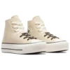 Chuck Taylor All Lift in tela e pelle “Beige Bianco”
