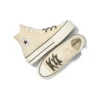 Chuck Taylor All Lift in tela e pelle “Beige Bianco”
