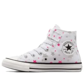 Chuck Taylor All Star 1V High Top “Bianco Rosa Argento”