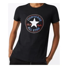 Chuck Taylor All Star a maniche corte con collo rotondo “Nero”