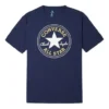 Chuck Taylor All Star Classic T-shirt sportiva stampata a maniche corte con collo rotondo “Navy Blue”