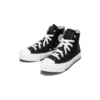Chuck Taylor All Star con zeppa in EVA e cuore Y2K, modello alto “Nero”