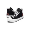 Chuck Taylor All Star con zeppa in EVA e cuore Y2K, modello alto “Nero”