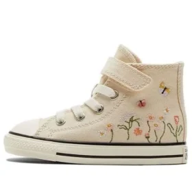 Chuck Taylor All Star Easy-On High “Stampa floreale ricamata – Avorio naturale”