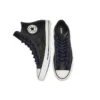 Chuck Taylor All Star High in pelle martellata “Black Hyper Royal”