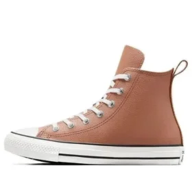 Chuck Taylor All Star in pelle con fodera in pelliccia sintetica “Clay Pot”