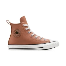 Chuck Taylor All Star in pelle con fodera in pelliccia sintetica “Clay Pot”