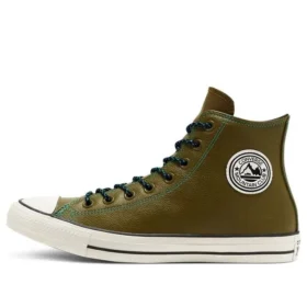 Chuck Taylor All Star in pelle martellata “Green White”