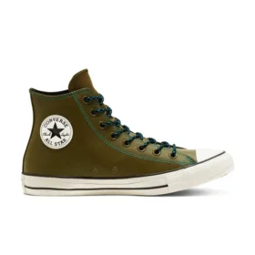 Chuck Taylor All Star in pelle martellata “Green White”