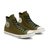 Chuck Taylor All Star in pelle martellata “Green White”