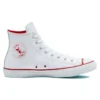 Chuck Taylor All Star in pelle “Rosso Bianco”