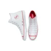 Chuck Taylor All Star in pelle “Rosso Bianco”