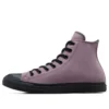 Chuck Taylor All Star in pelle scamosciata e pelliccia sintetica “Purple Black”