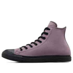 Chuck Taylor All Star in pelle scamosciata e pelliccia sintetica “Purple Black”
