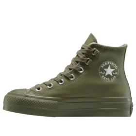 Chuck Taylor All Star Lift in pelle, modello alto “Utility”