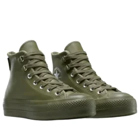 Chuck Taylor All Star Lift in pelle, modello alto “Utility”