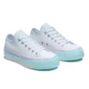 Chuck Taylor All Star Lift Low “Bianco Lilla Blu”
