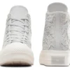 Chuck Taylor All Star Lift Platform Crochet “Grigio Bianco”