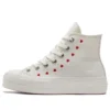Chuck Taylor All Star Lift Platform High “Cuori ricamati – Bianco”