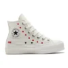 Chuck Taylor All Star Lift Platform High “Cuori ricamati – Bianco”
