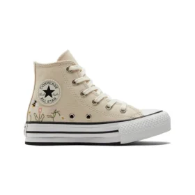 Chuck Taylor All Star Lift Platform High PS “Ricamo floreale – Avorio naturale”