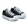 Chuck Taylor All Star Lift Platform in pelle iridescente “Nero Bianco”