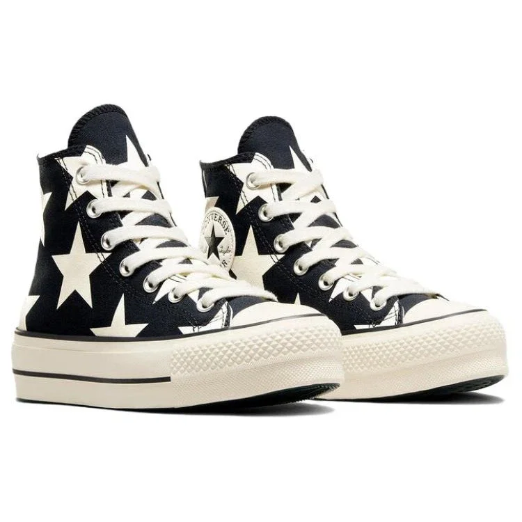 Chuck Taylor All Star Lift Platform Large Stars High “Nero Bianco” Chuck Taylor All Star Lift Platform Large Stars High “Nero Bianco”