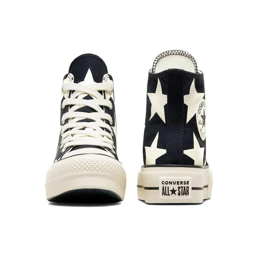 Chuck Taylor All Star Lift Platform Large Stars High “Nero Bianco” Chuck Taylor All Star Lift Platform Large Stars High “Nero Bianco”