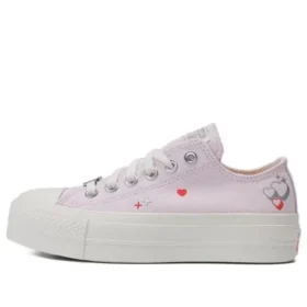 Chuck Taylor All Star Lift Platform Y2K Heart Low Top “Rosa pallido”