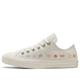 Chuck Taylor All Star Low “Ricamo floreale – Egret”