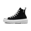 Chuck Taylor All Star Lugged Lift Platform High “Nero Bianco”