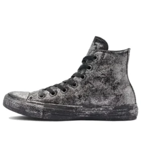 Chuck Taylor All Star Luxe Leather “Nero Grigio Argento”