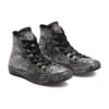 Chuck Taylor All Star Luxe Leather “Nero Grigio Argento”
