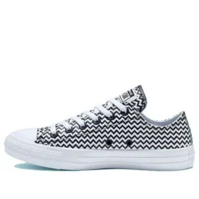 Chuck Taylor All Star Mission-V Low Top Nero Bianco Motivo a Onde “Black White”