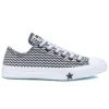Chuck Taylor All Star Mission-V Low Top Nero Bianco Motivo a Onde “Black White”