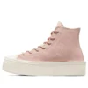 Chuck Taylor All Star Modern Lift Platform in pelle scamosciata “Pink”