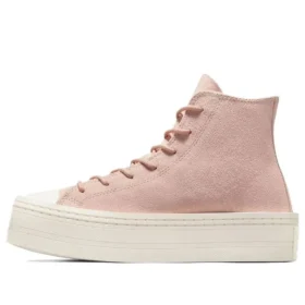 Chuck Taylor All Star Modern Lift Platform in pelle scamosciata “Pink”