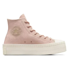 Chuck Taylor All Star Modern Lift Platform in pelle scamosciata “Pink”
