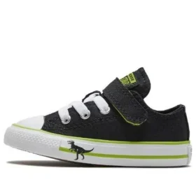 Chuck Taylor All Star per neonati Dinoverse Hook and Loop “Black Green”