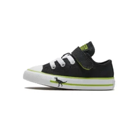 Chuck Taylor All Star per neonati Dinoverse Hook and Loop “Black Green”