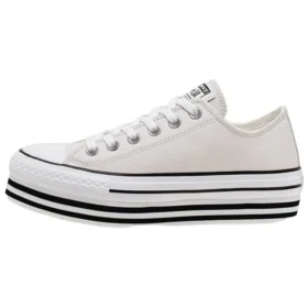 Chuck Taylor All Star Platform Low Top con suola in spugna color crema