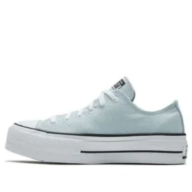 Chuck Taylor All Star Renew Sneakers in tela con suola spessa blu chiaro “Blue White”